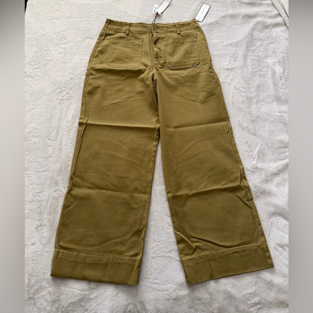 Bagatelle Olive Green Wide Leg Trousers